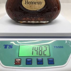 E001 未開栓 古酒 Henessy ヘネシー X.O コニャック COGNAC ブランデー 金キャップ グリーンボトル 700ｍl 40度 洋酒の画像9