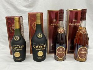 E005 old sake unopened 4 point set CAMUS Camus Napoleon Grand VSOP cognac brandy 1000 70cl 40%