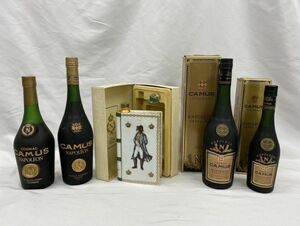 E004 old sake unopened 5 point set CAMUS Napoleon Camus 5 point set 40 times 700ml ceramics book@ type brandy cognac foreign alcohol 