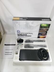 B415 PROFESSIONAL WIRELESS MICROPHONE wireless microphone 2 pcs set used electrification has confirmed receipt possible Osaka 1 jpy start 