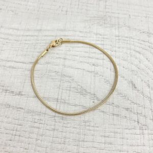 SALE☆ サージカルステンレス☆スネークチェーンブレスレット／ゴールド ブレスレット ブレスレット アクセサリー ゴールド系