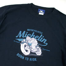 ミシュラン Tシャツ ライダー Michelin T-Shirt Riderミシュランマン ビブ ビバンダム バイク バイク柄 バイク乗り ロゴ Tシャツ 半袖 XL _画像3