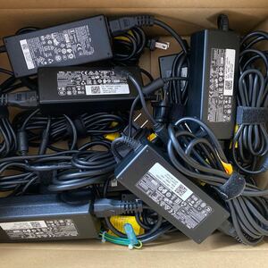 JX 9 pieces set DELL original 90W 19.5V 4.62A AC adaptor circle pin 4.5. connector secondhand goods 