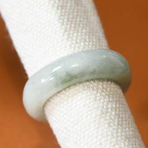 J1278 Juice Jade Ring Ring 14,5 Myanmar Jade Jeadite доставка включена