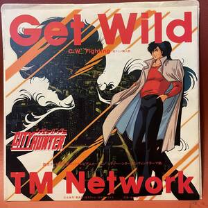 TM Network - Get Wild / Fighting EP 07*5H-347 City Hunter City Hunter Komuro Tetsuya север статья .1987 год CD. line период 