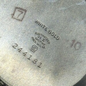 HOWARD 懐中時計 手巻き 白文字盤 稼働品 14KWG 総重量49.0gの画像6