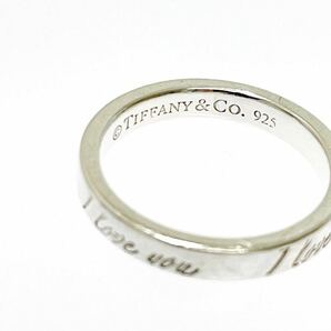 【新品仕上げ済み!!】TIFFANY & Co. ティファニー シルバー ノーツ ILOVEYOU 2.1g 925刻印 指輪 リングの画像5