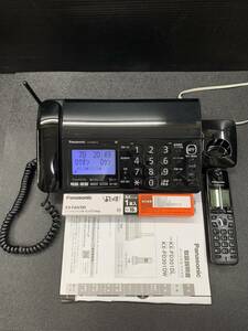 【中古】Panasonic パナソニック　KX-PD301DL コードレスFAX　子機1台　説明書　おまけ付き