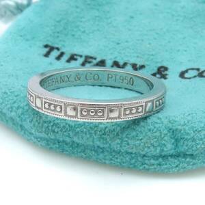 【送料無料】 極希少 美品 Tiffany&Co. ティファニー プラチナ レガシー リング 6.5号 指輪 Pt950 HA13