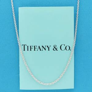 【送料無料】 美品 Tiffany&Co. ティファニー ミディアム チェーン シルバー ネックレス SV925 45cm エルサペレッティ RP61