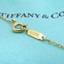 【送料無料】 未使用 Tiffany&Co. ティファニー イエロー ゴールド ミディアム ネックレス チェーン AU750 K18 46cm HA67_画像6