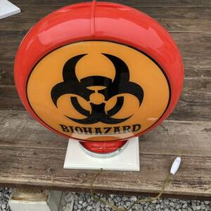 biohazard バイオハザード 照明　電飾看板　ランプ点灯ok 電気　