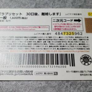 劇場版 ラブリセット 30日後、離婚します ムビチケ（使用済）の画像2