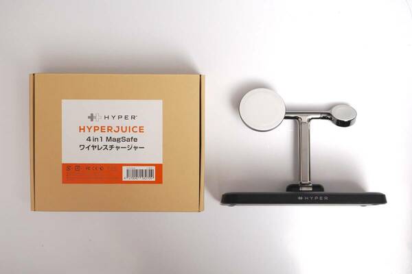 【定価 3万円】HYPER HyperJuice 4in1 MagSafeワイヤレスチャージャー / iPhone, AirPods Pro, Qi対応スマホ 対応MagSafe充電器