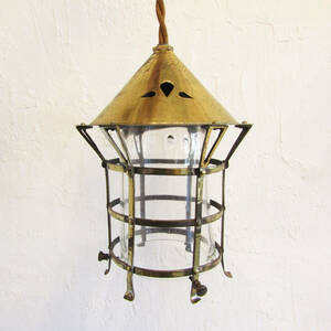 ★1900s UK Antique Arts And Crafts Brass Lantern