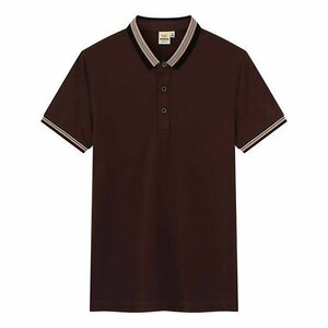 2xl Brown Polo рубашка мужская женщина Unisex с коротки