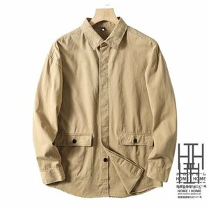 2XL カーキ シャツ メンズ メンズシャツ メンズ 長袖シャツ シャツ ミリタリーシャツ ワークシャツ 長袖