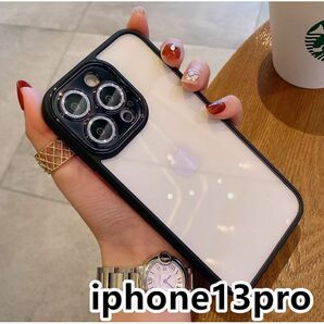 iphone13proケース カーバー レンズ保護耐衝撃 ブラック138