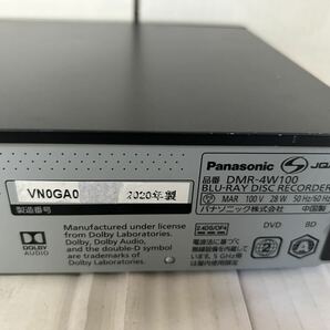 Panasonic パナソニック DMR-4W100 HDD/BDレコーダー ブルーレイレコーダー2020年製 通電OKの画像6
