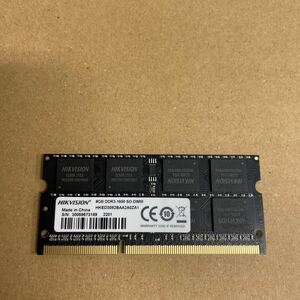 ワ59 HIKVISION ノートPCメモリ 8GB DDR3-1600 1枚