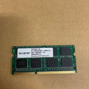 ワ68 SUAEAST ノートPCメモリ 8GB DDR3L-1600MHz 1枚