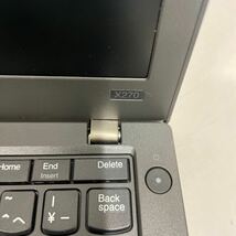 ヲ39 Lenovo ThinkPad X270 Core i5 6200U メモリ4GB _画像3
