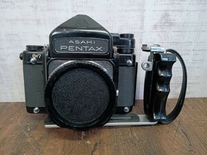 ① ASAHI PENTAX 6x7 前期型　ボディ ペンタックス アサヒ 中判カメラ TTL　ジャンク