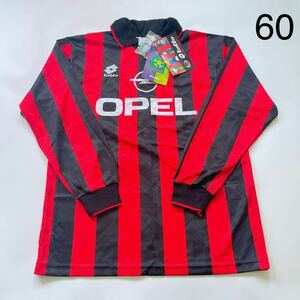 3SB160【未使用】 ACミラン サッカーユニフォーム lotto OPEL A.C.Milan Mサイズ タグ付き 現状品