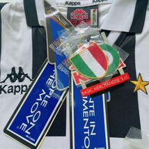 3SB169【未使用】 ユベントス サッカーユニフォーム Kappa JUVENTUS SONY MiniDisc タグ付き Lサイズ 現状品_画像4