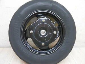 (OG) black rear wheel Kymco *RFBSE22AABR1004* VJR125 SE22 bend none with tire 3.50 back wheel /R base ( search diversion / futoshi pair )