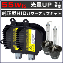 ■光量アップ 日産 エルグランド E52 (H22.8～) 55W化 D2S 純正バラスト パワーアップ HIDキット■1年保証_画像1