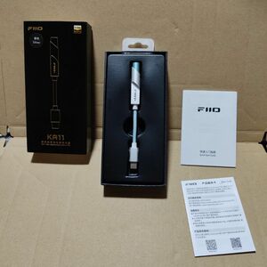 中古 FiiO KA11 シルバー DAC 最大32it/384khz対応 ハイレゾ対応 メール便 Type-C 3.5mm