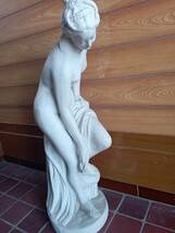石膏像 ヴィーナス　「水浴する女」 像 置物 オブジェ 女神 ギリシャ 西洋彫刻レプリカ　66cm程度　*0524_画像1