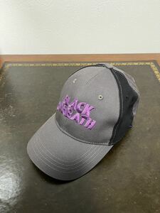 試着のみ　Black Sabbath ブラックサバス Abercrombie&Fitch Logo Baseball Hat (ネイビー) メンズ 帽子 ベースボールキャップ つば付 