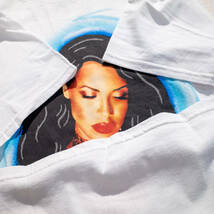 【未使用】L / 音楽 AALIYAH アリーヤ オフィシャル 公式 プリント 半袖R&B ミュージック Tシャツ 白 ホワイト デッドストック _画像5
