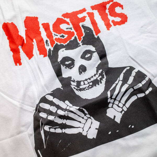 【未使用】L / MISFITS TEE ミスフィッツ クリムゾンゴースト オフィシャル パンク ロック バンド 白 Tシャツ ホワイト デッドストック 