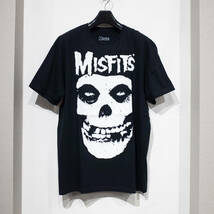 【未使用】L / 音楽 MISFITS ミスフィッツ クリムゾンゴースト オフィシャル 公式 プリント ハードコア パンク ロック バンド Tシャツ 黒_画像1