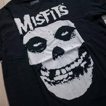 【未使用】L / 音楽 MISFITS ミスフィッツ クリムゾンゴースト オフィシャル 公式 プリント ハードコア パンク ロック バンド Tシャツ 黒_画像4