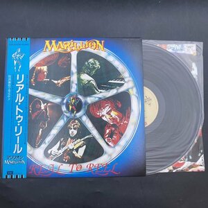 G0410 LPレコード Marillion マリリオン / Real To Reel リアル・トゥ・リール White Label　［帯付/EMS-63038/1984年］フライヤー付属