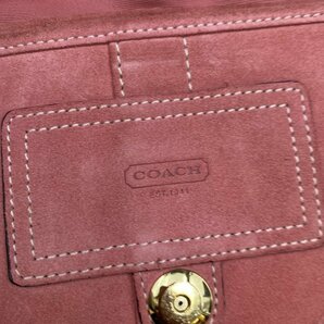 G0412T28 コーチ COACH ワンショルダー バッグ ソーホー スエード フラップ ピンク レディース C05S-8A18の画像4