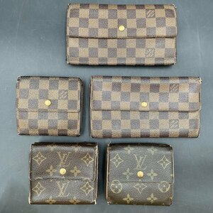 G0417T11 LOUIS VUITTON ルイヴィトン LV ダミエライン 財布5点まとめ 長財布 二つ折り 三つ折り メンズレディース 機番有 ジャンク