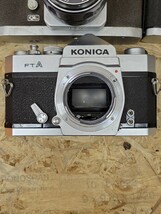 D 当時物 フィルムカメラ 7点まとめて Canon MINOLTA Konica キャノン ミノルタ コニカ 一眼レフ レンズセット マニュアルフォーカス_画像5