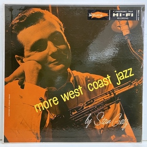 ●即決LP Stan Getz / More West Coast Jazz Mgn1088 j40653 米オリジナル、艶Norgran黄黒Tp/Dg Mono 