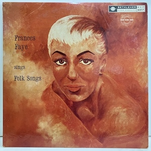 ●即決VOCAL LP Frances Faye / Sings Folk Songs Bcp6017 jv6561 米オリジナル、エンブレム Dg Mono PAT刻印