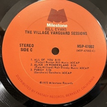 ●即決LP Bill Evans / The Village Vanguard Sessions MSP-47002 j40874 米盤 Riverside 376/399からの選曲+未発表曲_画像5