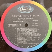 ●即決VOCAL LP Nancy Wilson / Gentle is My Love st2351 jv6626 米盤、黒レインボーStereo _画像3