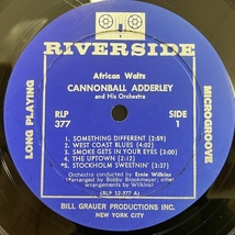 ●即決LP Cannonball Adderley / African Waltz rlp377 j40964 米オリジナル、青大Dg Mono _画像3