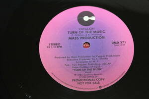 ●Mass Production - Turn Up The Music　12インチシングル USプロモ盤