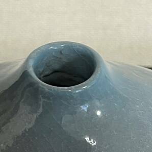 【在銘】陶器製 変形 花器 管理NO121 フラワーベース 花瓶 華道 華展 花展 いけばな 生け花 インテリア オブジェの画像6