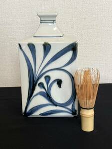 【在銘】陶器製 花器 管理A2431 フラワーベース 花瓶 華道 華展 花展 いけばな 生け花 インテリア オブジェ